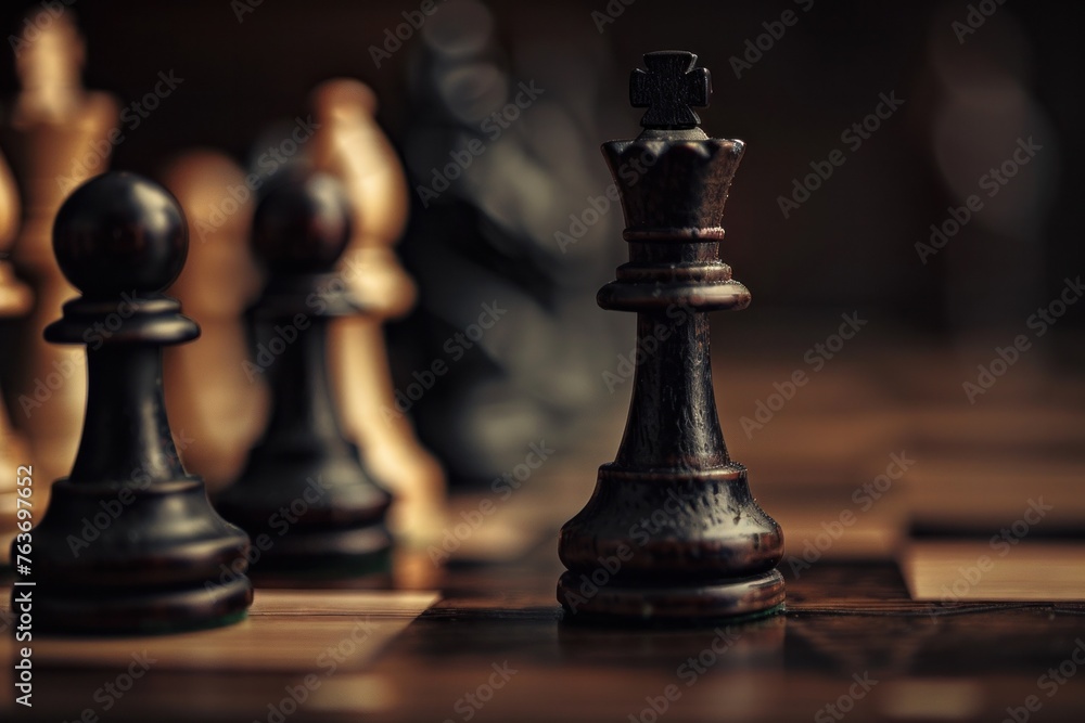 Management strategy concept with relevant visuals to represent effective planning and decision-making. Management strategy concept with relevant visuals to represent effective planning and decision-making.
