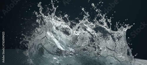 water splash waves, clear, fresh, aqua 110