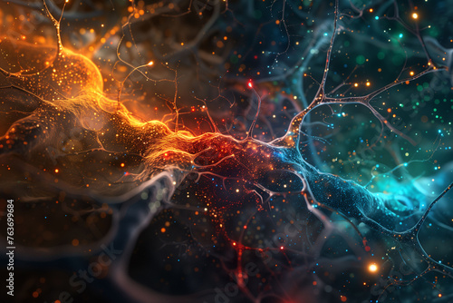 Exploring the Neural Universe: Colorful Neural Networks Interconnecting
 photo