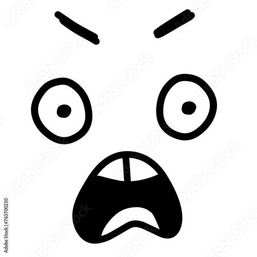cute cartoon facial expression