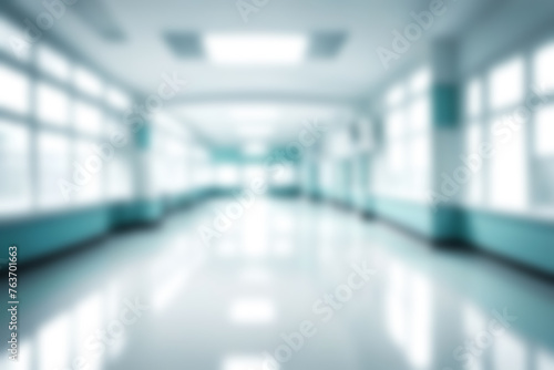 Light blurred background. clinic or hospital blank hall of an office or medical institution hall room
