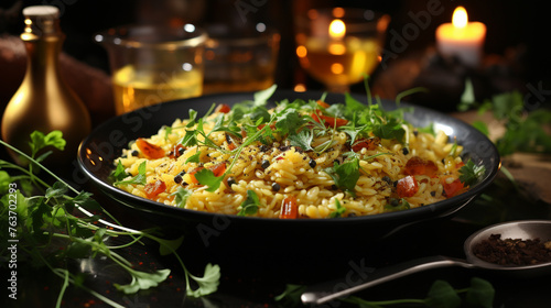 Delicious Risotto on the table