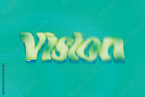 Vision Halftone Text Effect
