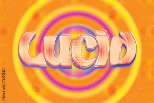 Lucid Halftone Text Effect