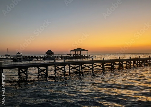 sunset on the beach