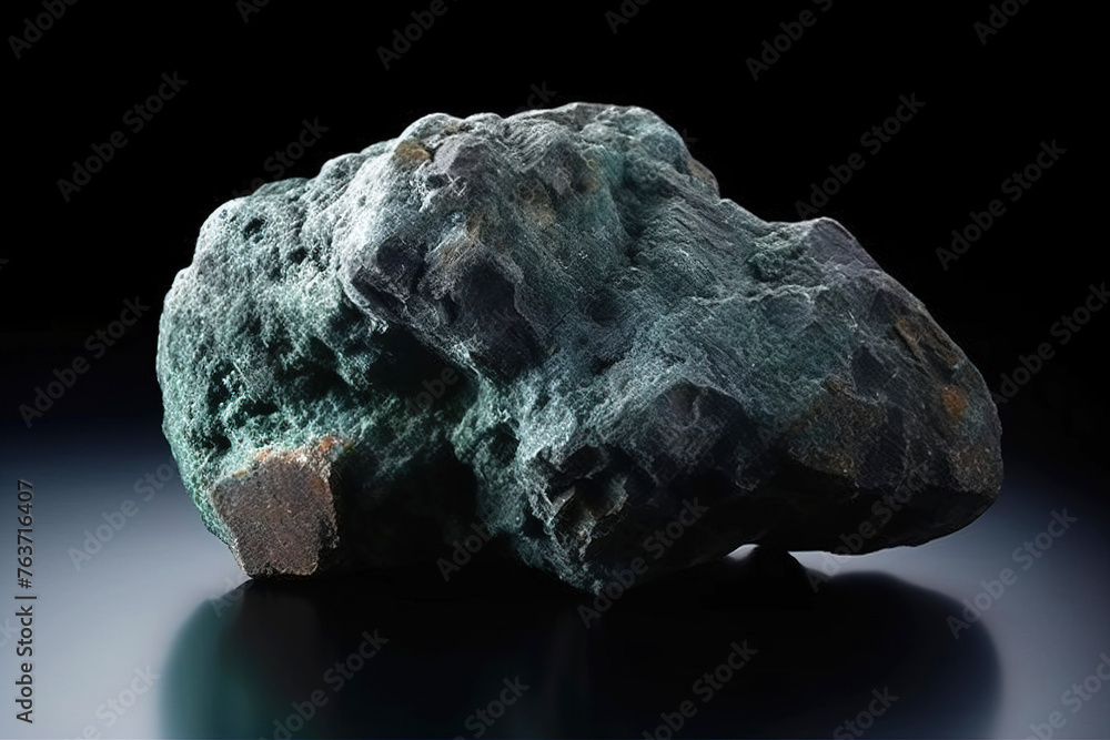Bayldonite is a rare precious natural stone on a black background. AI generated. Header banner mockup with space. Bayldonite is a rare precious natural stone on a black background. AI generated. Header banner mockup with space.