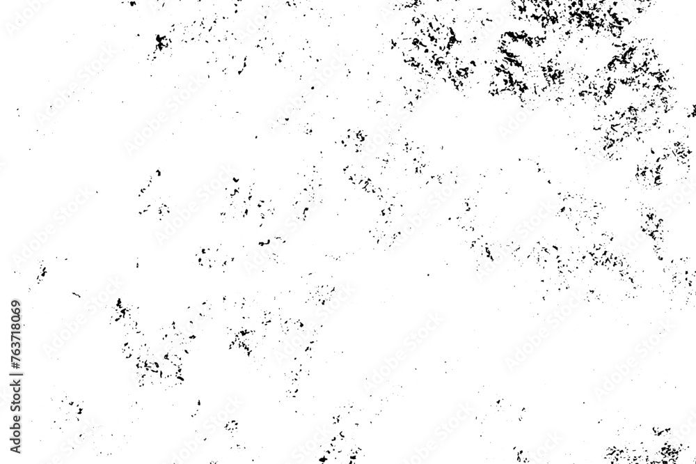 Grunge black and white texture. Abstract monochrome  background pattern of cracks, chips, scratches, stains, scuffs. Vintage old surface