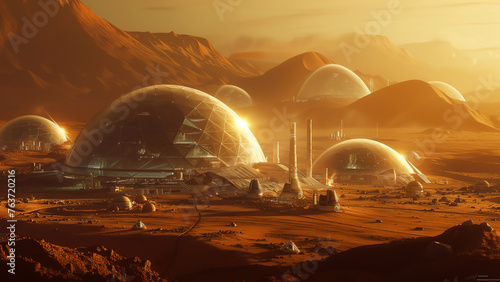 A colony on Mars