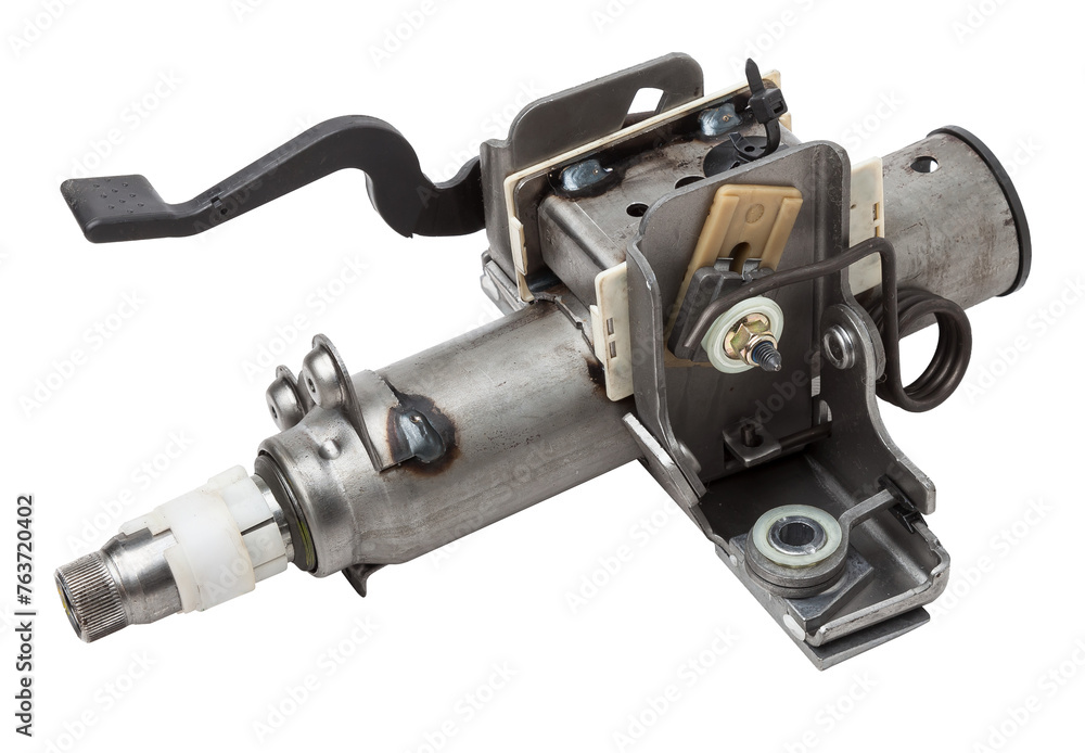 Car steering column - a car control system with the function of transmitting torque from the wheel to gear. Includes ignition switch, direction indicator and light switch, auto undercarriage repair. Car steering column - a car control system with the function of transmitting torque from the wheel to gear. Includes ignition switch, direction indicator and light switch, auto undercarriage repair.