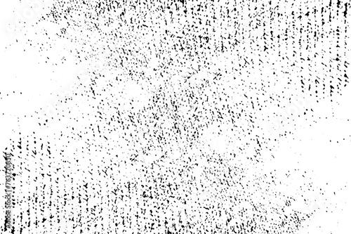 Black and white distressed grunge overlay texture vector. Abstract pattern of monochrome elements, Grunge black white background.