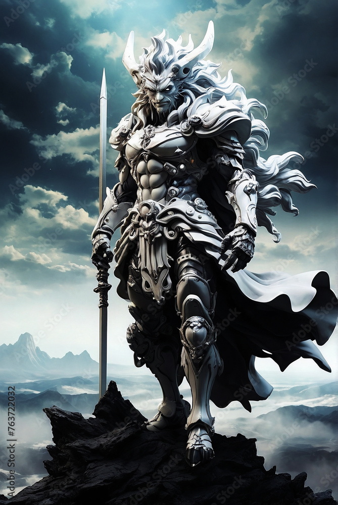 Fantasy warries sculpture art. Poster Fantasy warries sculpture art. Poster
