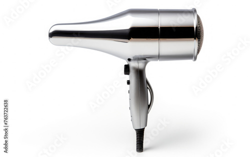 Hair dryer view from side isolated on white background created with Generative AI Technology