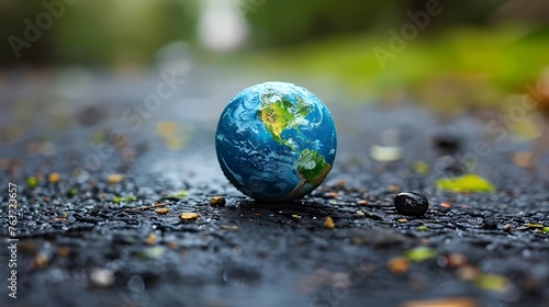 earth on the ground, green ...