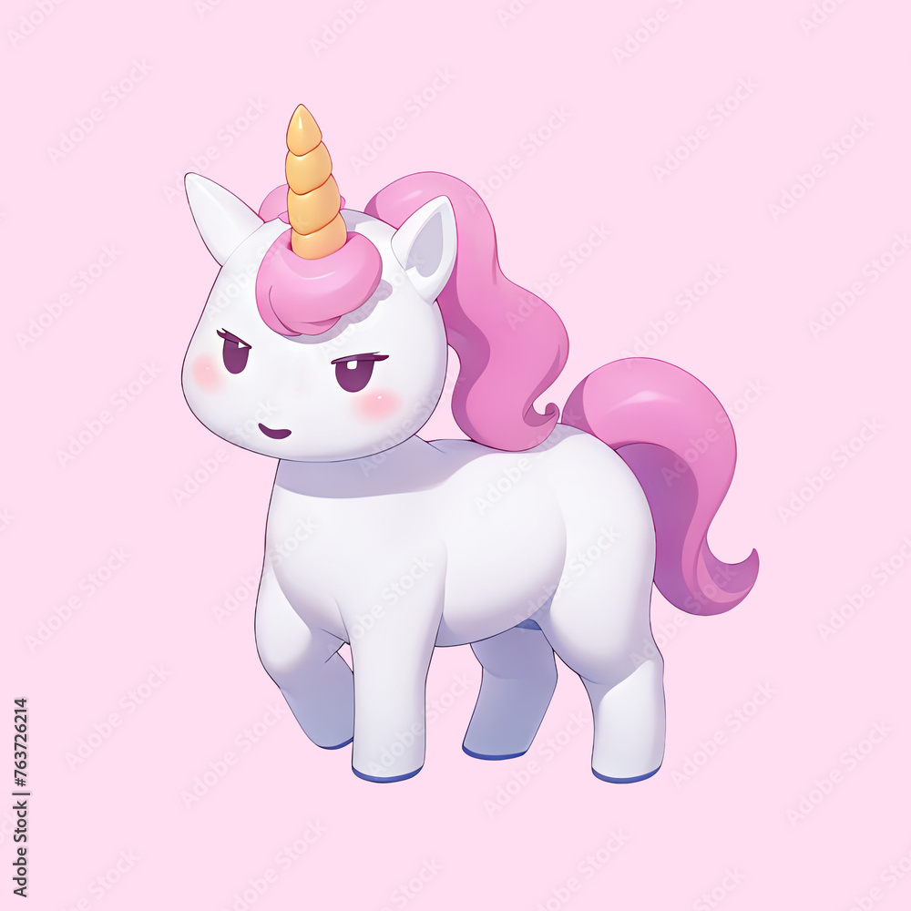 Cute Unicorn Cartoon Illustration Cute Unicorn Cartoon Illustration