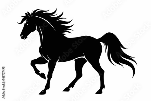 black-horse-power-silhouette-with-white-background .