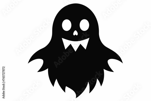 simple-halloween-horror-doll-silhouette design.