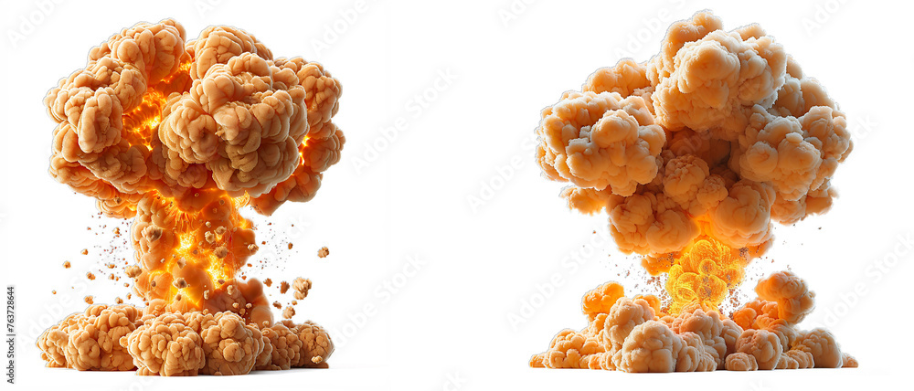 A nuclear explosion isolated on transparent background, element remove background, element for design. A nuclear explosion isolated on transparent background, element remove background, element for design.