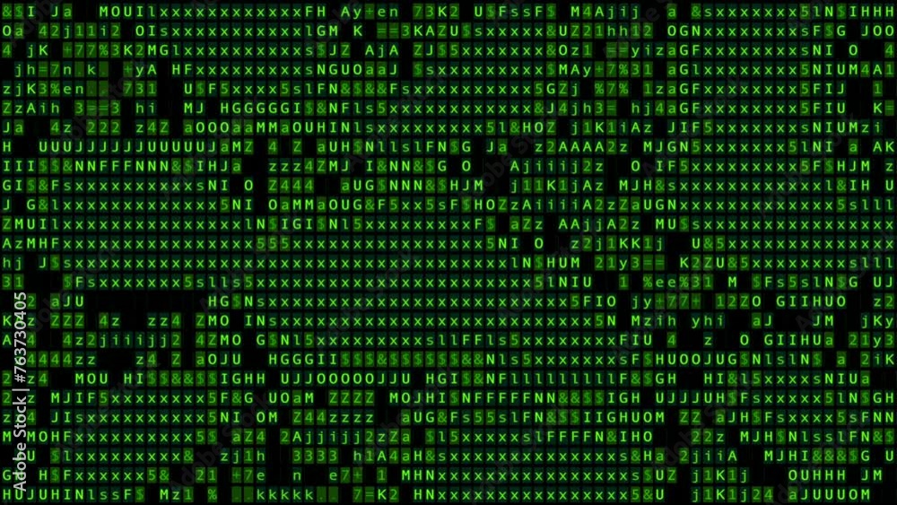 Digital Data Screen - Morphing Matrix Cloud - III - FX Animation Loop Digital Data Screen - Morphing Matrix Cloud - III - FX Animation Loop