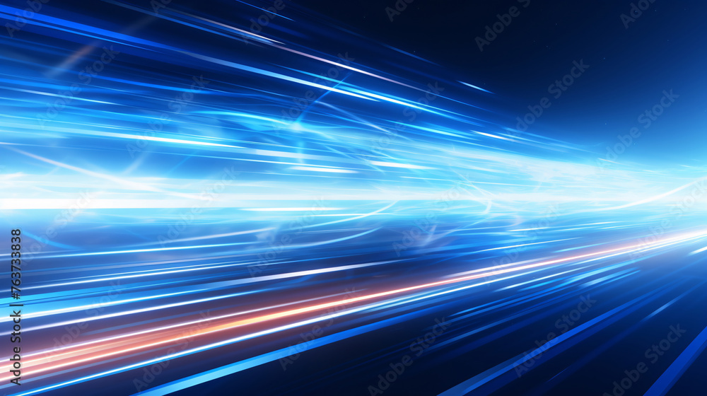 Futuristic abstract background with blue lines and lights, abstract blue PPT background concept illustration with light rays Futuristic abstract background with blue lines and lights, abstract blue PPT background concept illustration with light rays