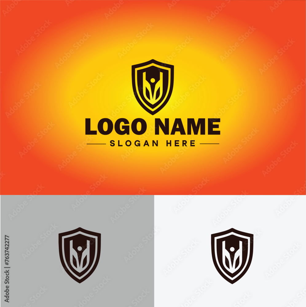 Shield logo vector art Protect shield security icon Company logo template Shield logo vector art Protect shield security icon Company logo template
