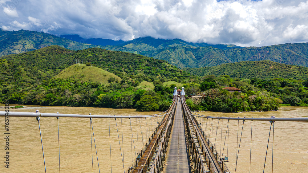 Western Bridge in Santa Fe de Antioquia, Colombia
