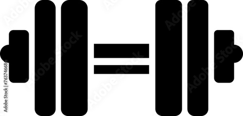 dumbell for exercise vector image, icon logo design template, Trendy Style, Hand Drawn Fitness Concept Vector, Gym, Fitness, Body Building. isolated on transparent background, used for Weight Loss.