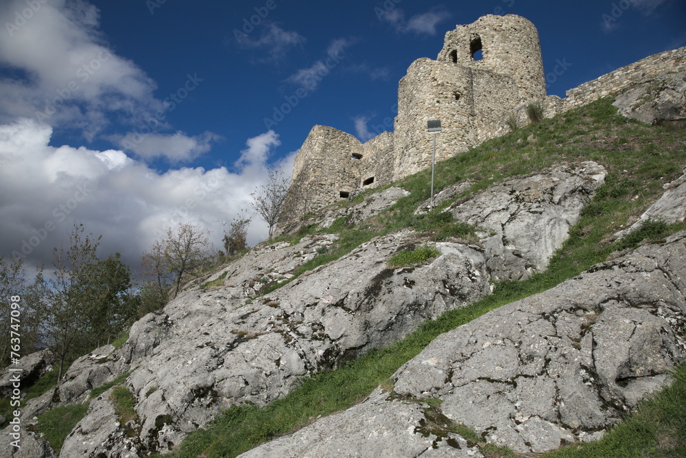 ruins of castle rocca san felice italy
