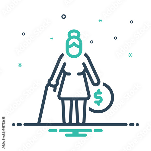 Mix icon for pension
