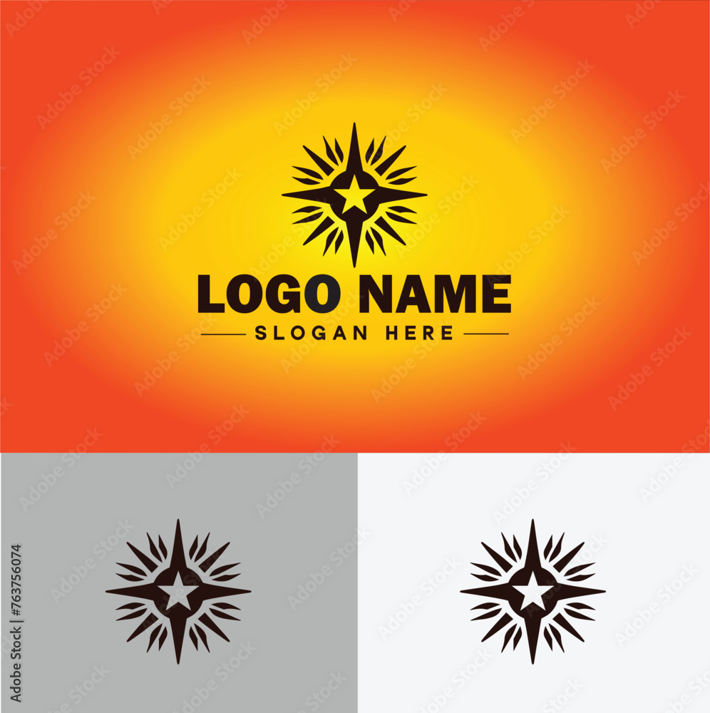 Fototapeta premium Star logo vector art icon graphics for business brand icon star logo template