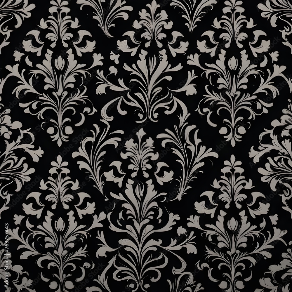 Seamless ornamental pattern. rococo pattern design Seamless ornamental pattern. rococo pattern design