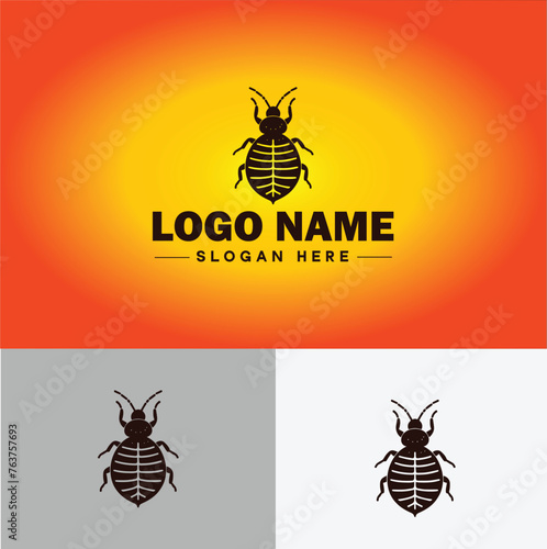 Bedbug logo vector art icon graphics for business brand icon bedbug logo template