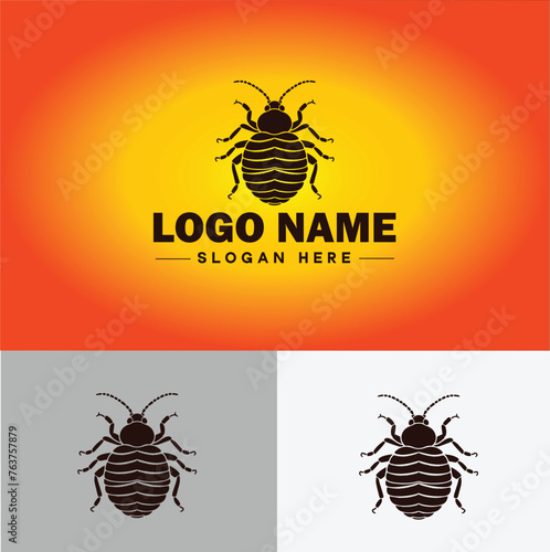 Bedbug logo vector art icon graphics for business brand icon bedbug logo template