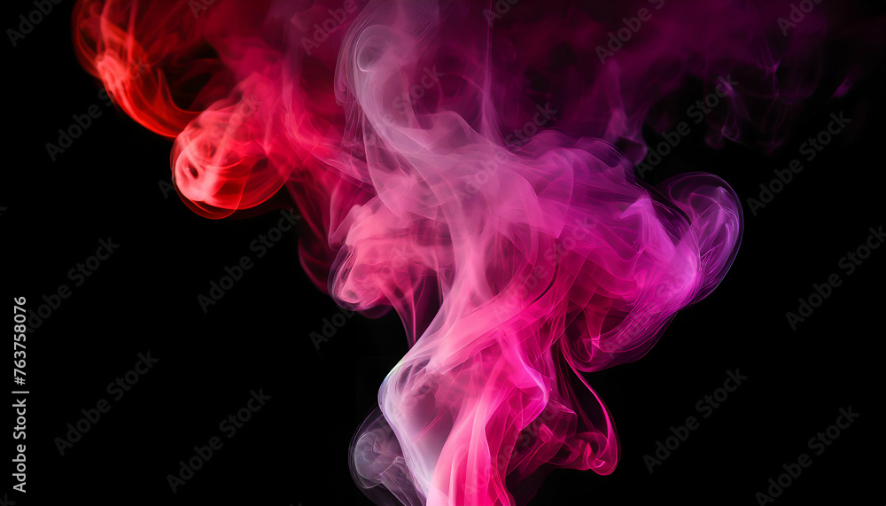 pink and red colored smoke on black area stylish seamless abstract pink and red colored smoke on black area stylish seamless abstract