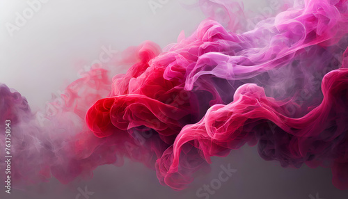 pink smoke flow  photo