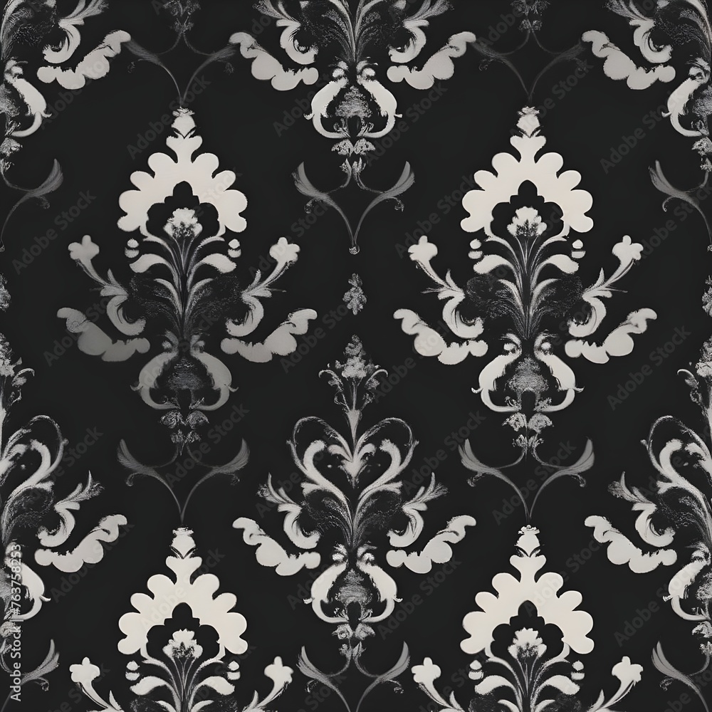 Seamless ornamental pattern. rococo pattern design Seamless ornamental pattern. rococo pattern design