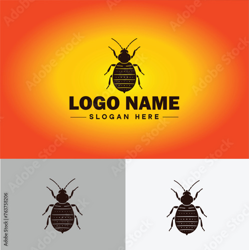 Bedbug logo vector art icon graphics for business brand icon bedbug logo template