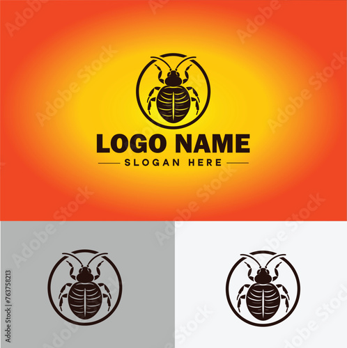 Bedbug logo vector art icon graphics for business brand icon bedbug logo template