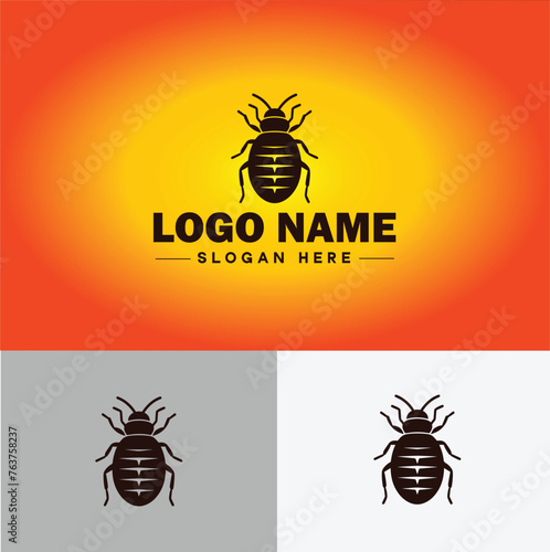 Bedbug logo vector art icon graphics for business brand icon bedbug logo template