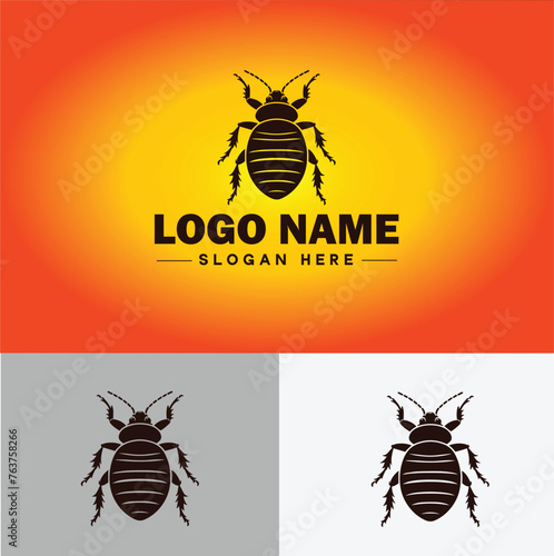 Bedbug logo vector art icon graphics for business brand icon bedbug logo template