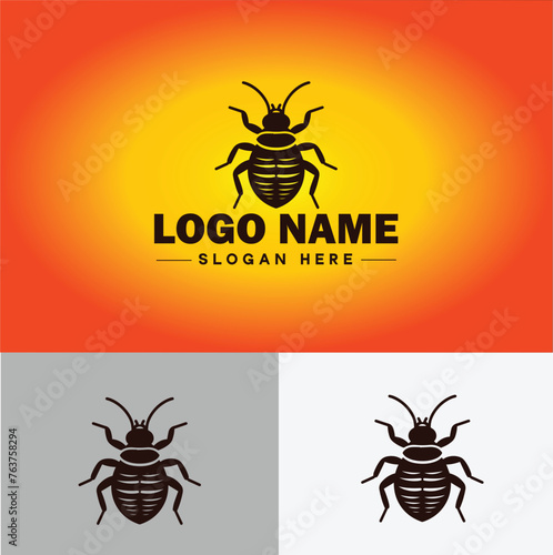 Bedbug logo vector art icon graphics for business brand icon bedbug logo template