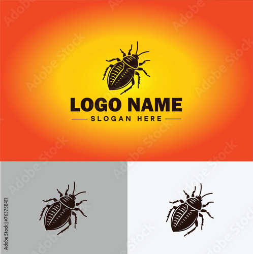 Bedbug logo vector art icon graphics for business brand icon bedbug logo template