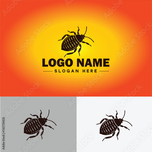 Bedbug logo vector art icon graphics for business brand icon bedbug logo template photo