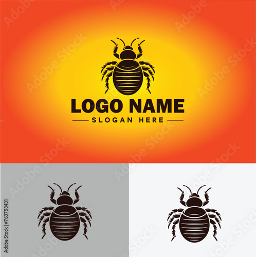 Bedbug logo vector art icon graphics for business brand icon bedbug logo template