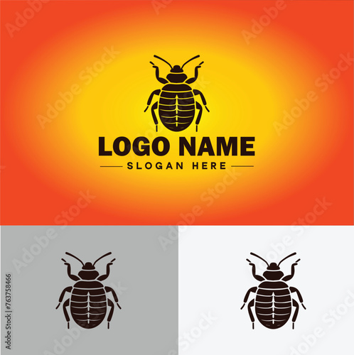 Bedbug logo vector art icon graphics for business brand icon bedbug logo template