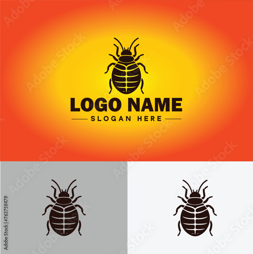 Bedbug logo vector art icon graphics for business brand icon bedbug logo template