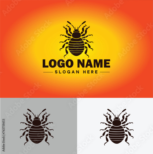 Bedbug logo vector art icon graphics for business brand icon bedbug logo template