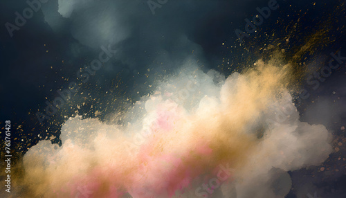 artistic cloudy smoke abstract  pattern dark background texture