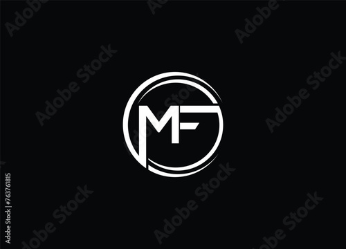 MF  Abstract letters logo monogram logo design