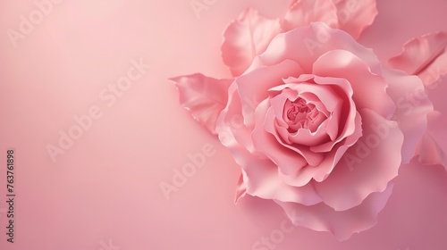 Happy mothers day pink backgound with pink rose but without text