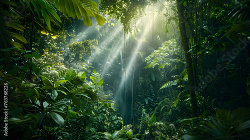 The Enthralling Symphony of Nature: A Closeup Encounter with the Tropical Jungle © Lela